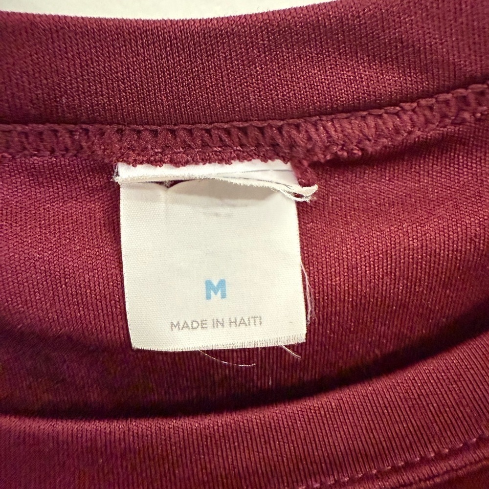 Maroon Long Sleeve Tee - Picture 4 of 4
